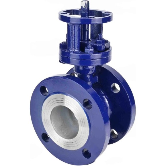 Затвор дисковый DN.ru с тройным эксцентриком WCB-304-M-F-ISO Ду350 Ру25 фланцевый, голый шток D050-85808 Затвор дисковый DN.ru с тройным эксцентриком WCB-304-M-F-ISO Ду350 Ру25 фланцевый, голый шток D050-85808