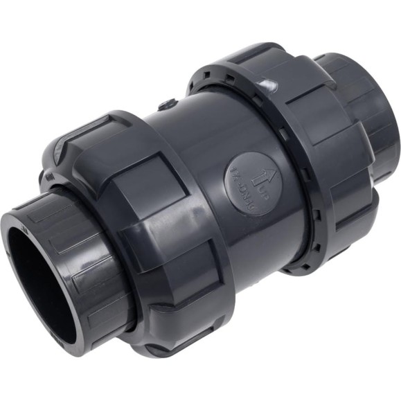 Пружинный обратный клапан НПВХ AQUAVIVA DN 50 уплотнения EPDM SHV050 50098 Пружинный обратный клапан НПВХ AQUAVIVA DN 50 уплотнения EPDM SHV050 50098
