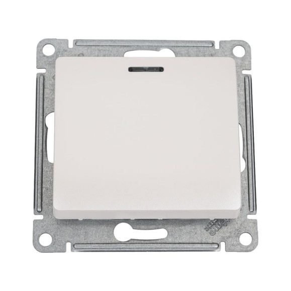 Переключатель Systeme Electric Glossa Перламутр 1-клавишный с подсветкой сх.6а, 10АХ SE GSL000663 Переключатель Systeme Electric Glossa Перламутр 1-клавишный с подсветкой сх.6а, 10АХ SE GSL000663