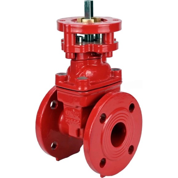 Задвижка клиновая DN.ru 30ч939р GGG50-GGG50-EPDM-RED Ду50 Ру10/16, ISO-фланец, невыдвижной голый шток, крутящий момент 22Нм D040-10157