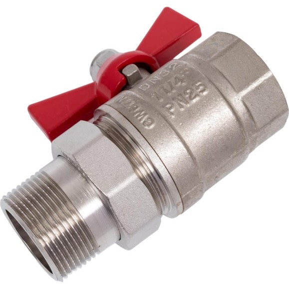 Шаровой кран с полусгоном 1-1/4 вн.-нар. Valtec BASE VT.227.N.07