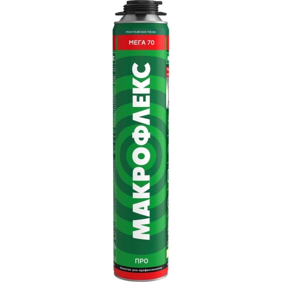 Пена монтажная МАКРОФЛЕКС МЕГА 70 ПРО, 880мл 3048185 Пена монтажная МАКРОФЛЕКС МЕГА 70 ПРО, 880мл 3048185