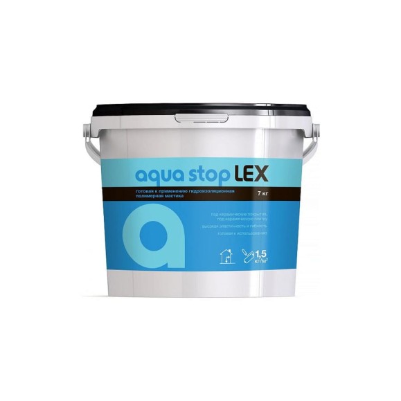 Мастика гидроизоляционная LEX AQUA STOP  7 кг 50010074