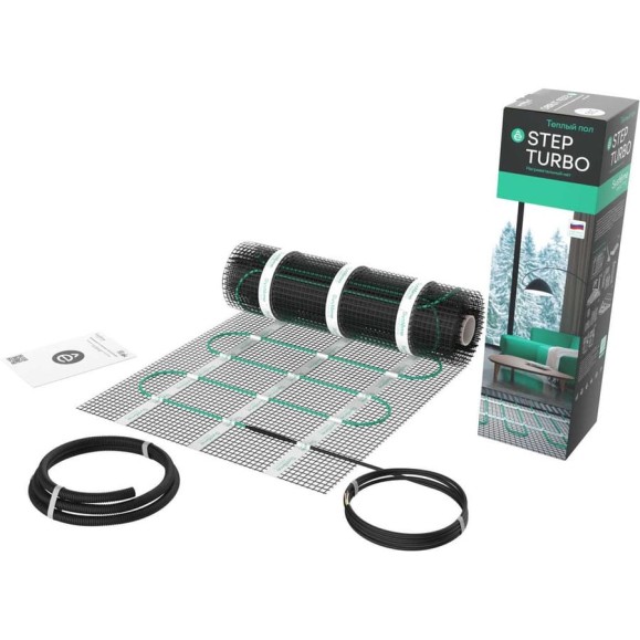 Теплый пол мат нагревательный Systeme Electric STEP TURBO 200 Вт/м2, 600 Вт, 3 м2 STM200030 Теплый пол мат нагревательный Systeme Electric STEP TURBO 200 Вт/м2, 600 Вт, 3 м2 STM200030