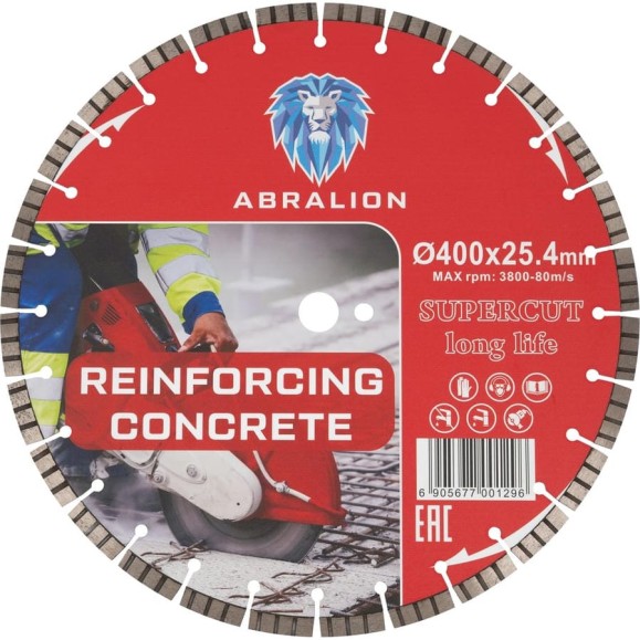 Диск алмазный отрезной ABRALION Industrial Hard 400x25.4 мм 1296 Диск алмазный отрезной ABRALION Industrial Hard 400x25.4 мм 1296
