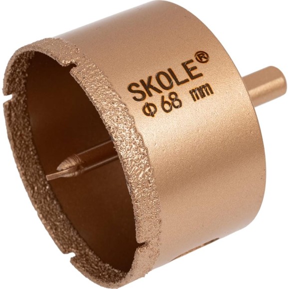 Коронка алмазная по керамограниту SKOLE 68мм K6 068077