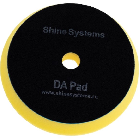 Полировальный круг антиголограмный DA Foam Pad Yellow 155 мм, желтый Shine systems SS554 Полировальный круг антиголограмный DA Foam Pad Yellow 155 мм, желтый Shine systems SS554