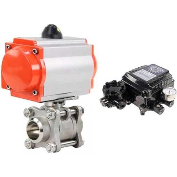 Кран шаровой DN.ru КШПП 316.200-ISO Ду40 Ру40, пневмопривод DA-083, позиционер EPRP1-NU-0-08 без обратной связи D160-74286 Кран шаровой DN.ru КШПП 316.200-ISO Ду40 Ру40, пневмопривод DA-083, позиционер EPRP1-NU-0-08 без обратной связи D160-74286