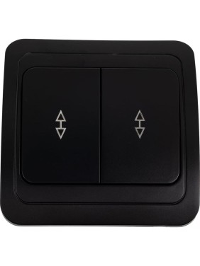 Выключатель проходной Smartbuy 2-клавишный 10А черный "Марс" SBE-02b-10-SW22-0 Выключатель проходной Smartbuy 2-клавишный 10А черный "Марс" SBE-02b-10-SW22-0