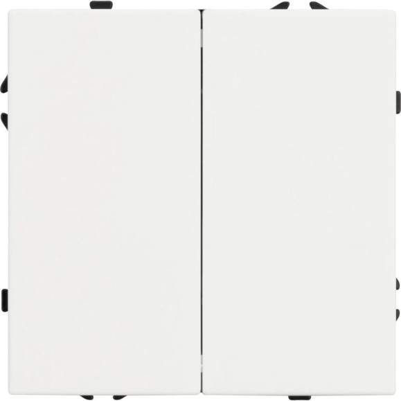 Механизм выключателя двухклавишный проходной Arlight SWT-NOBE-MKP2-SFPL-WH 1шт 054242