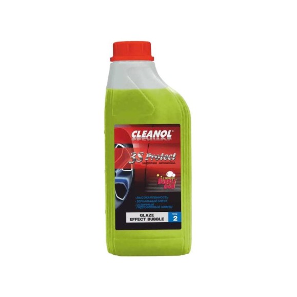 Автошампунь для бесконтактной мойки Cleanol 3S Protect Step 2 Glaze Effect Bubble, канистра 1л 1/0031 Автошампунь для бесконтактной мойки Cleanol 3S Protect Step 2 Glaze Effect Bubble, канистра 1л 1/0031