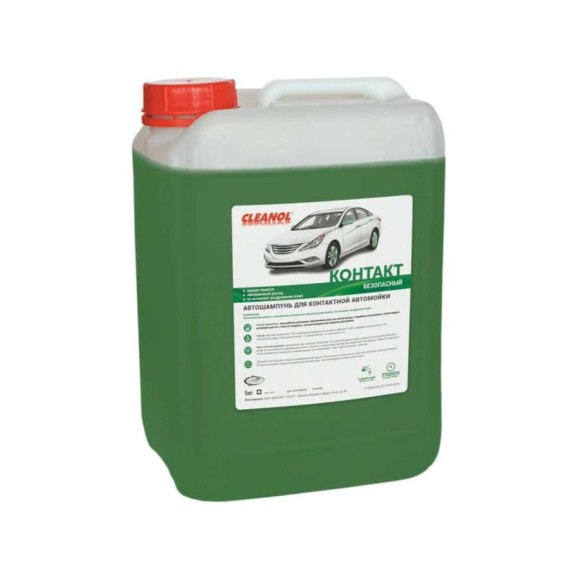 Автошампунь для бесконтактной мойки Cleanol Контакт канистра, 5 кг 5/0035 Автошампунь для бесконтактной мойки Cleanol Контакт канистра, 5 кг 5/0035