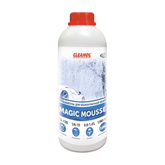 Автошампунь для бесконтактной мойки Cleanol Magic Mousse 1 л 1/0095 Автошампунь для бесконтактной мойки Cleanol Magic Mousse 1 л 1/0095