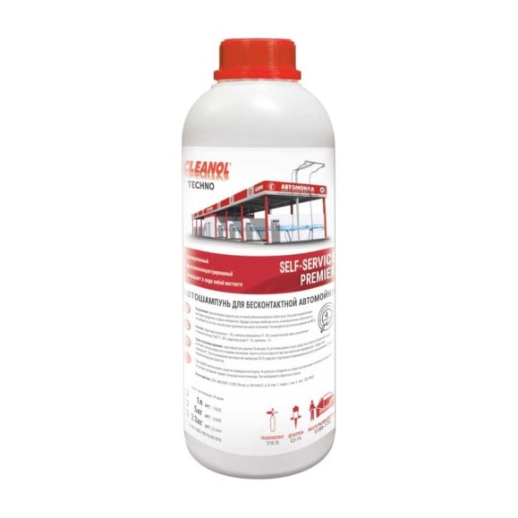 Автошампунь для бесконтактной мойки Cleanol Self-Service Premier канистра 1 л 1/0503 Автошампунь для бесконтактной мойки Cleanol Self-Service Premier канистра 1 л 1/0503