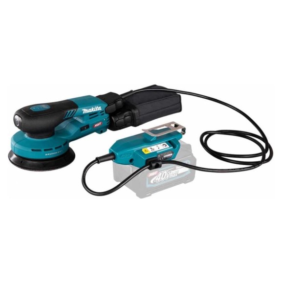 Машина шлифовальная эксцентриковая Makita с выносным аккум. XGT 40В BL XPT AWS 125мм, амплитуда 3мм BO003CGZ Машина шлифовальная эксцентриковая Makita с выносным аккум. XGT 40В BL XPT AWS 125мм, амплитуда 3мм BO003CGZ