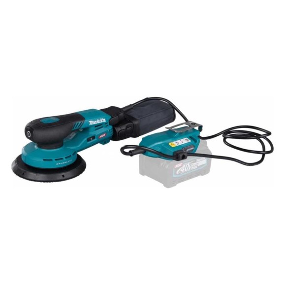 Машина шлифовальная эксцентриковая Makita с выносным аккум. XGT 40В BL XPT AWS 150мм, амплитуда 5мм (без АКБ и ЗУ) BO002CGZ Машина шлифовальная эксцентриковая Makita с выносным аккум. XGT 40В BL XPT AWS 150мм, амплитуда 5мм (без АКБ и ЗУ) BO002CGZ