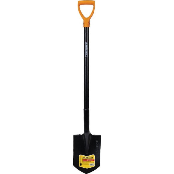 Лопата штыковая RABBITEX стальная 19х27см, L=115см, черенок сталь V-ручка strong metal, 700476 Лопата штыковая RABBITEX стальная 19х27см, L=115см, черенок сталь V-ручка strong metal, 700476