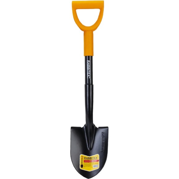 Лопата авто RABBITEX туризм штыковая 15х20см, L=70см черенок сталь V-ручка strong metal 700483 Лопата авто RABBITEX туризм штыковая 15х20см, L=70см черенок сталь V-ручка strong metal 700483