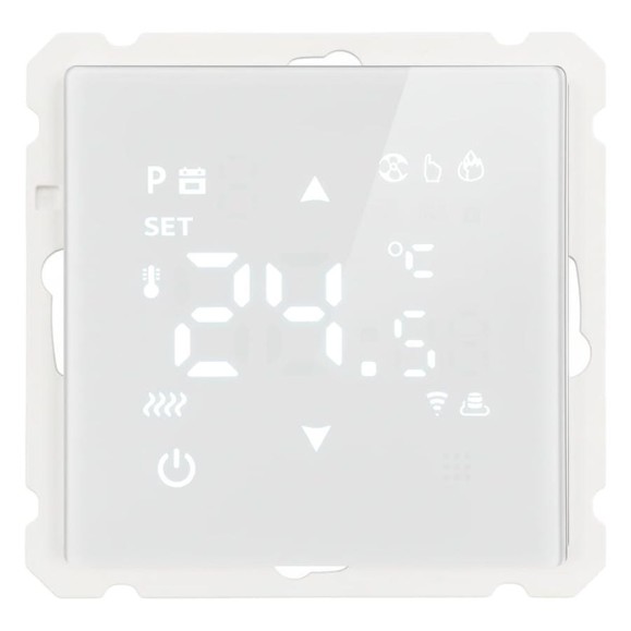 Терморегулятор STEKKER Wi-Fi (механизм), 250В, 3500Вт, серия Катрин, GLS00-7119-01, белый, 50374 Терморегулятор STEKKER Wi-Fi (механизм), 250В, 3500Вт, серия Катрин, GLS00-7119-01, белый, 50374