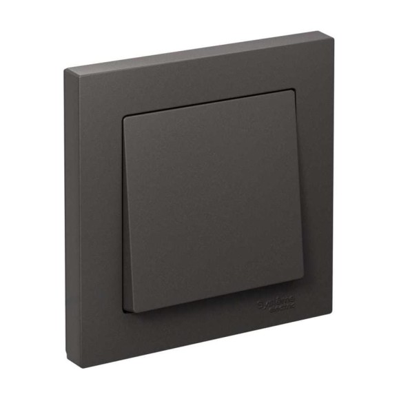 1-клавишный выключатель Systeme Electric Atlasdesign базальт сх.1, 10ах, в сборе ATN001412 1-клавишный выключатель Systeme Electric Atlasdesign базальт сх.1, 10ах, в сборе ATN001412