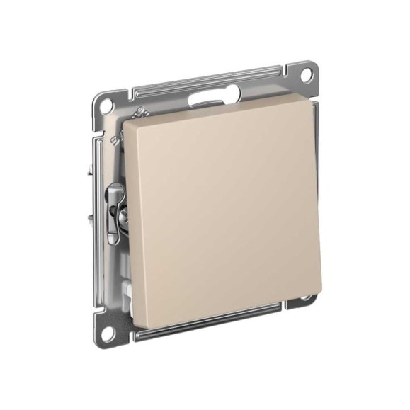 1-клавишный выключатель Systeme Electric Atlasdesign песочный 2-полюсный, 10а, механизм ATN001221 1-клавишный выключатель Systeme Electric Atlasdesign песочный 2-полюсный, 10а, механизм ATN001221