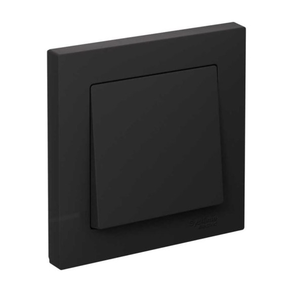 1-клавишный выключатель Systeme Electric AtlasDesign Карбон сх.1, 10АХ, в сборе SE ATN001012 1-клавишный выключатель Systeme Electric AtlasDesign Карбон сх.1, 10АХ, в сборе SE ATN001012