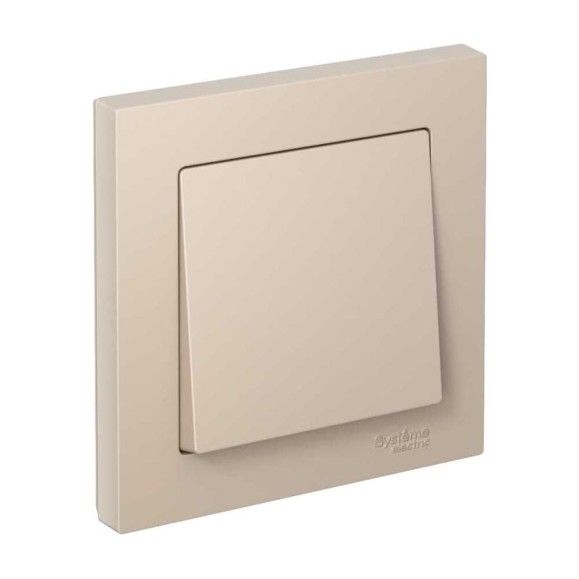 1-клавишный выключатель Systeme Electric Atlasdesign песочный сх.1, 10ах, (в сборе с рамкой) ATN001212 1-клавишный выключатель Systeme Electric Atlasdesign песочный сх.1, 10ах, (в сборе с рамкой) ATN001212