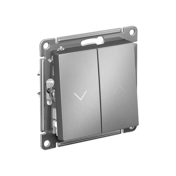 Выключатель жалюзи Systeme Electric Atlasdesign сталь 2-кл., 10а, механизм ATN000919 Выключатель жалюзи Systeme Electric Atlasdesign сталь 2-кл., 10а, механизм ATN000919