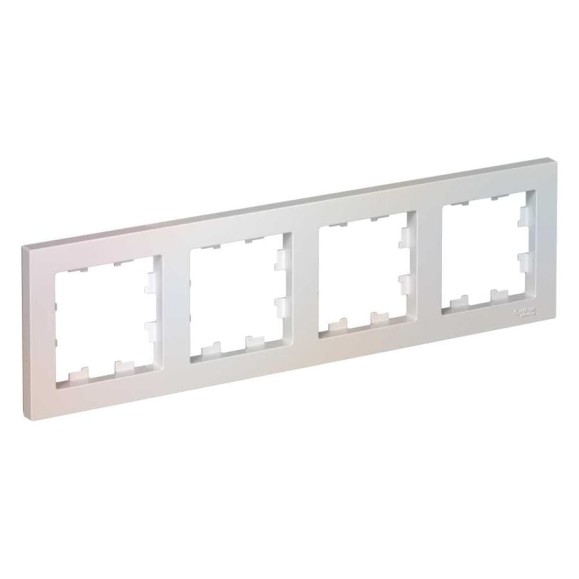 Рамка Systeme Electric 4-м ATLAS DESIGN универсальная, жемчуг ATN000404 1240266 Рамка Systeme Electric 4-м ATLAS DESIGN универсальная, жемчуг ATN000404 1240266