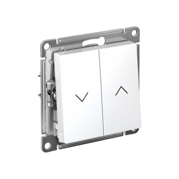 Выключатель жалюзи Systeme Electric Atlasdesign белый 2-кл., 10а, механизм ATN000119 Выключатель жалюзи Systeme Electric Atlasdesign белый 2-кл., 10а, механизм ATN000119