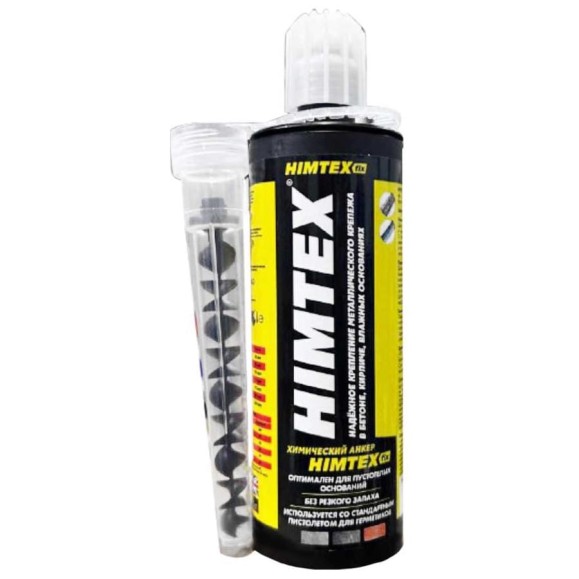 Хим анкер HIMTEX fix ECO для кирпича и бетона, PE универсальный + насадка, 165 мл (Англия) HIMFIX165 Хим анкер HIMTEX fix ECO для кирпича и бетона, PE универсальный + насадка, 165 мл (Англия) HIMFIX165
