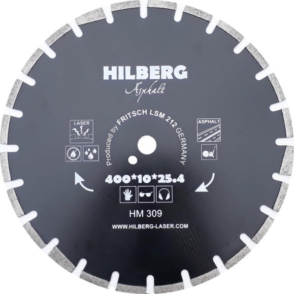 Диск алмазный отрезной Hilberg 400x25.4 Hard Materials Laser Asphalt HM309 Диск алмазный отрезной Hilberg 400x25.4 Hard Materials Laser Asphalt HM309