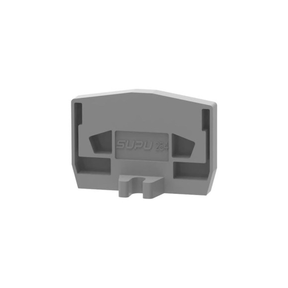 Крышка защитная SUPU TB для клемм с фиксирующим фланцем, серая 100 шт 254621