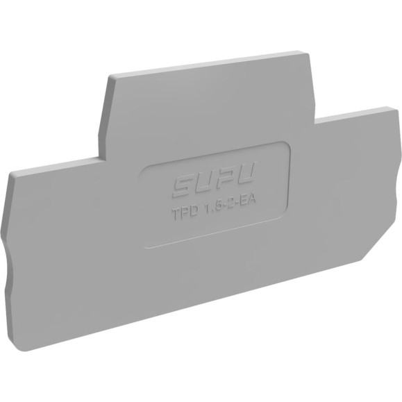 Крышка SUPU TP для 2-уровневых проходных клемм 1.5мм2, серая 100 шт TPD1.5-2-GY-EA
