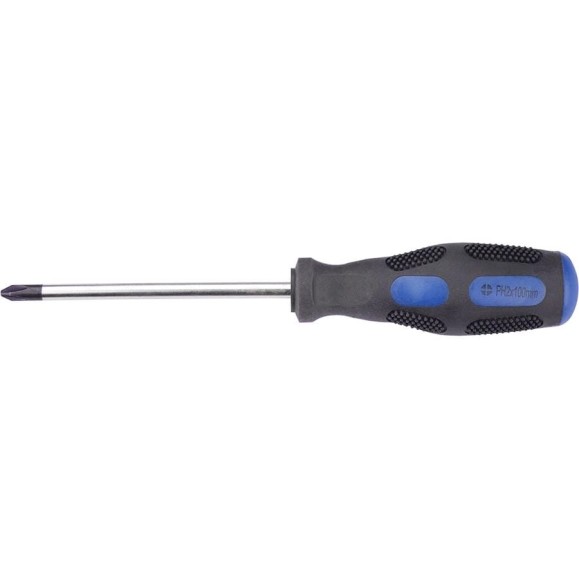 Крестовая отвертка Top Tools PH2 x 100 мм 39D652 Крестовая отвертка Top Tools PH2 x 100 мм 39D652