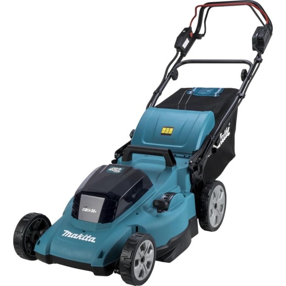 Аккумуляторная газонокосилка Makita LXT 2x18 В, 48 см, 62 л, без АКБ и ЗУ, DLM481Z Аккумуляторная газонокосилка Makita LXT 2x18 В, 48 см, 62 л, без АКБ и ЗУ, DLM481Z