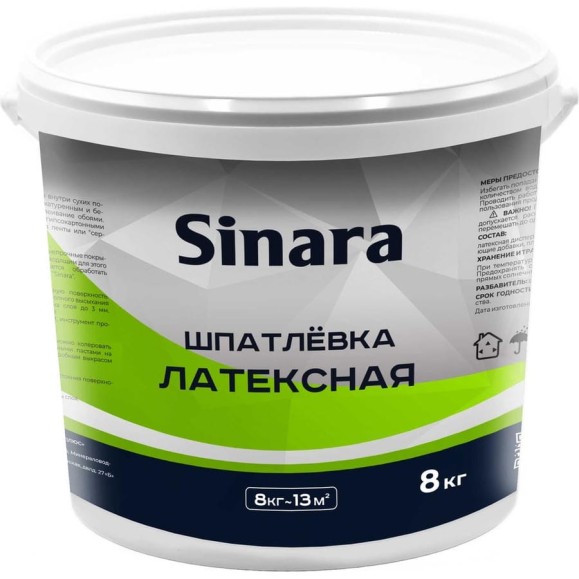 Шпатлевка латексная финишная Sinara SP 081 Шпатлевка латексная финишная Sinara SP 081