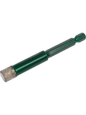 Алмазное сверло-коронка, шестигранный хв. E 6.3 D.BOR KERAMOGRANIT-DRY 10х80 мм D-KG-D-DDC3-010