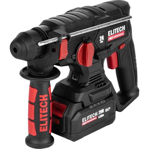 Перфоратор аккумуляторный Elitech HD CRH 2024BL (SDS+, 2,5Дж, 20В, 1х4Ач) 214705 Перфоратор аккумуляторный Elitech HD CRH 2024BL (SDS+, 2,5Дж, 20В, 1х4Ач) 214705