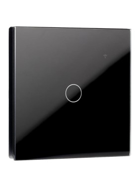 Умный сенсорный выключатель SMARTBUY с Wi-Fi, Яндекс Алисой одноклавишный, черный SBE-wifi1b-10-SW1-0 Умный сенсорный выключатель SMARTBUY с Wi-Fi, Яндекс Алисой одноклавишный, черный SBE-wifi1b-10-SW1-0