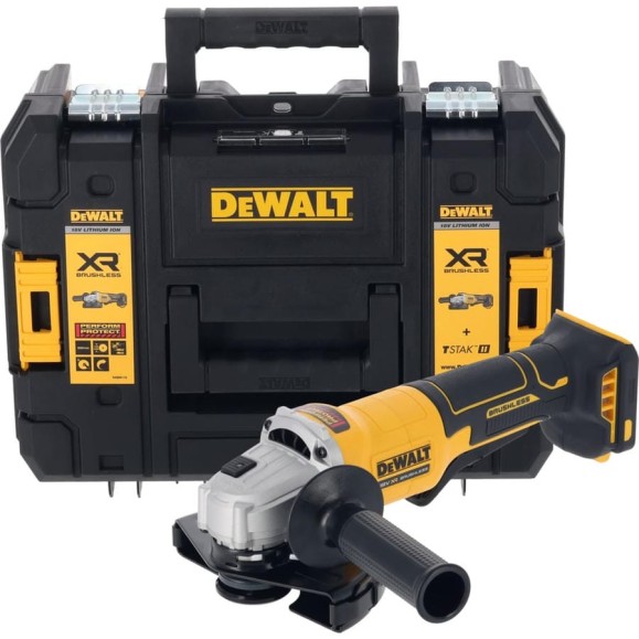 Аккумуляторная угловая шлифмашина DEWALT DCG408NT, 18 В, 125 мм, 9000 об/мин, без АКБ и ЗУ, в кейсе TSTAK () DCG408NT-XJ Аккумуляторная угловая шлифмашина DEWALT DCG408NT, 18 В, 125 мм, 9000 об/мин, без АКБ и ЗУ, в кейсе TSTAK () DCG408NT-XJ