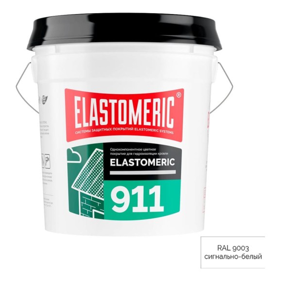 Мастика Elastomeric Systems для металлической кровли 20кг белая elastomeric-911 9003002 Мастика Elastomeric Systems для металлической кровли 20кг белая elastomeric-911 9003002
