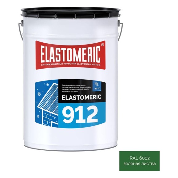 Зимняя гидроизоляционная мастика для металлических кровель Elastomeric Systems elastomeric 912 зеленая листва, 20 кг 912010 Зимняя гидроизоляционная мастика для металлических кровель Elastomeric Systems elastomeric 912 зеленая листва, 20 кг 912010