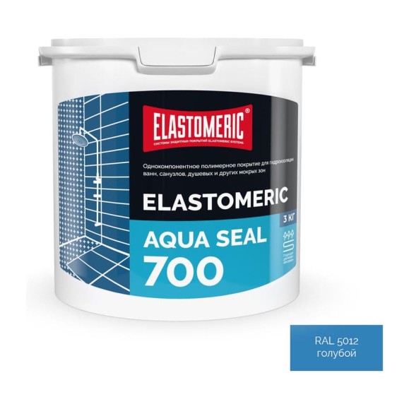 Покрытие для гидроизоляции ванн, душевых, санузлов Elastomeric Systems Aqua Seal-700, 3 кг aqua_seal_3kg Покрытие для гидроизоляции ванн, душевых, санузлов Elastomeric Systems Aqua Seal-700, 3 кг aqua_seal_3kg