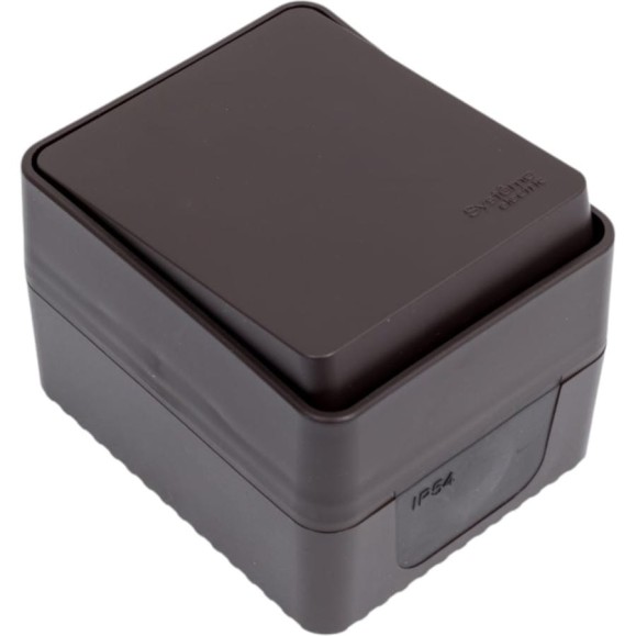 Переключатель 1-клавишный Systeme Electric AtlasDesign Profi IP54, 10 АХ, открытой установки, Коричневый ATN546061 Переключатель 1-клавишный Systeme Electric AtlasDesign Profi IP54, 10 АХ, открытой установки, Коричневый ATN546061