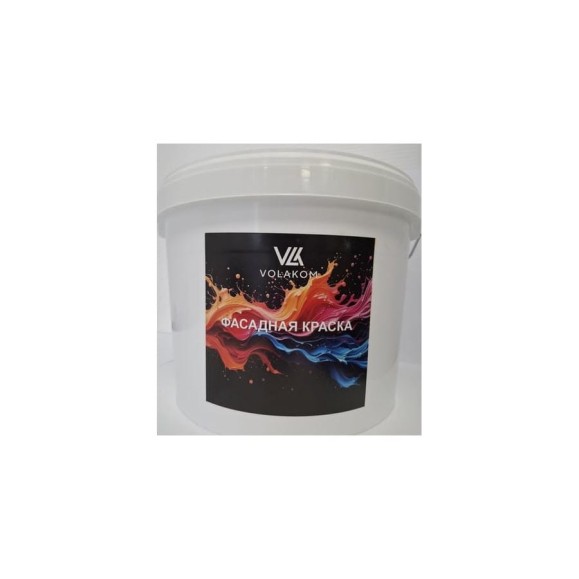 Краска ВД акриловая фасадная матовая Volakom, NCS S 1050-G80Y, 7кг 761123