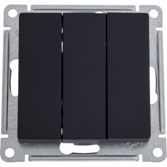 3-клавишный выключатель Systeme Electric AtlasDesign Карбон сх.1+1+1, 10АХ, механизм SE ATN001031 3-клавишный выключатель Systeme Electric AtlasDesign Карбон сх.1+1+1, 10АХ, механизм SE ATN001031
