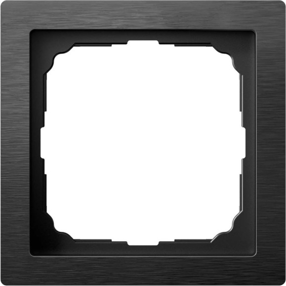 1-постовая рамка Systeme Electric ArtGallery PURE, Металл, Оникс GAL312301