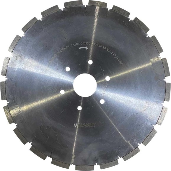 Диск DIAMUT для прямолинейной резки D350 H50 Segm12x3x40 Z21 SILENT (гранит) DDSG00022 Диск DIAMUT для прямолинейной резки D350 H50 Segm12x3x40 Z21 SILENT (гранит) DDSG00022