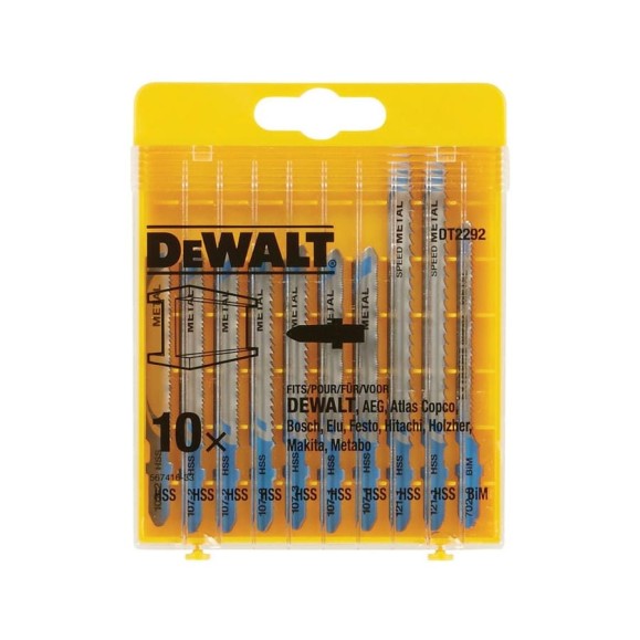 Пилка для лобзика DEWALT DT2292, по металлу, 10 шт DT2292-QZ Пилка для лобзика DEWALT DT2292, по металлу, 10 шт DT2292-QZ